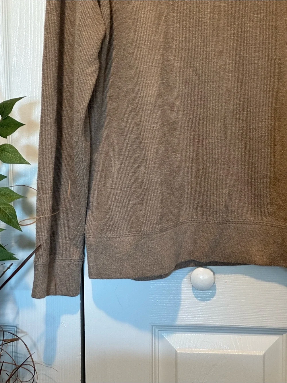 Banana Republic Men's Brown Half-Zip Sweater X-Large